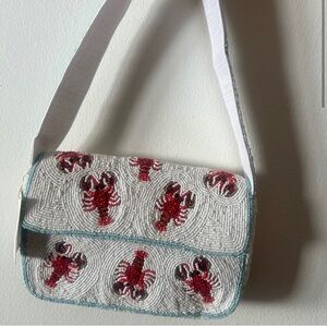 Viral marshalls / tjmaxx Beaded Lobster Design Shoulder Bag